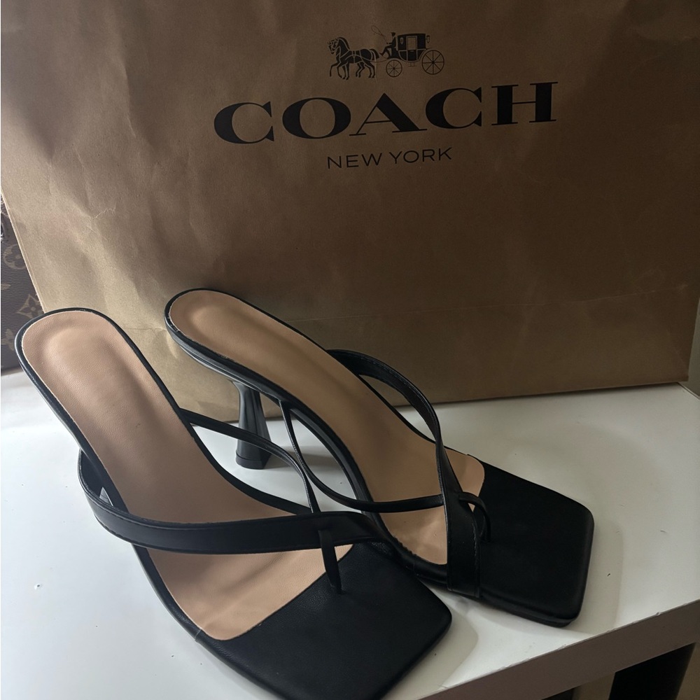 SHEIN Black Strappy Heels
